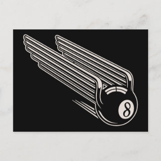 8-Ball - Aero Wings Postkarte