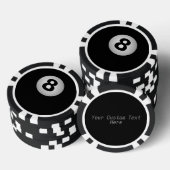 8-BALL-Billard-Poker Pokerchips (Stapel)