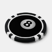 8-BALL-Billard-Poker Pokerchips (Einzeln)