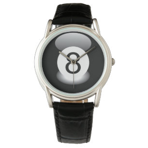 8 Ball-Billard-Uhr-Pool-HallSpecial Armbanduhr