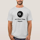 8 Ball - Billardkugel  T-Shirt (Vorderseite)