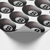 8 Ball Billiard Pool Geschenkpapier (Ecke)