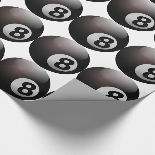 8 Ball Billiard Pool Geschenkpapier (Ecke)