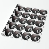 8 Ball Billiard Pool Geschenkpapier (Ungerollt)