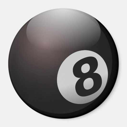 8 Ball Billiard Pool Magnet (Vorne)