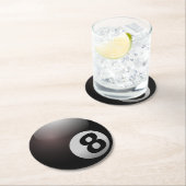 8 Ball Billiard Pool Runder Pappuntersetzer (Vor Ort)