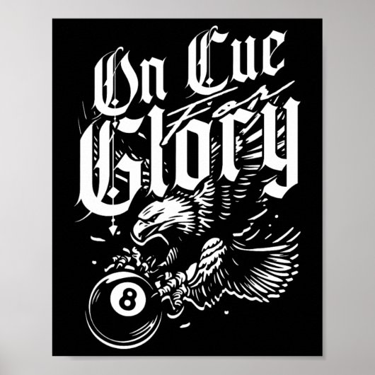 8-Ball Billiards auf Cue Glory Poster (Vorne)