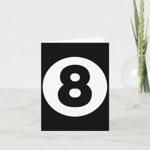 8 Ball Billiards Lazy Halloween Kostüm Funny Magi Karte