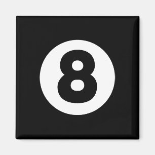 8 Ball Billiards Lazy Halloween Kostüm Funny Magi Magnet