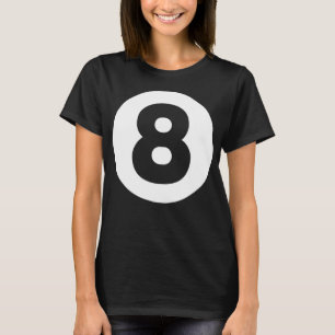 8 Ball Billiards Lazy Halloween Kostüm Funny Magi T-Shirt
