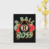 8-Ball-Boss-Billard Karte (Gelbe Blume)
