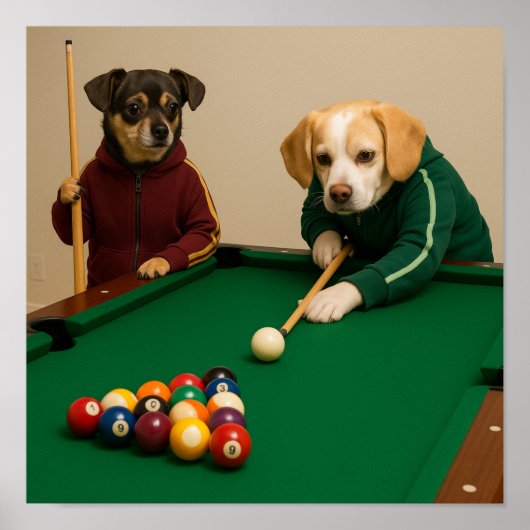 "8-Ball Break" Poster (Vorne)