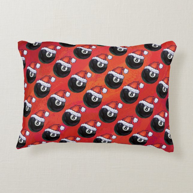 8 Ball Christmas Dekokissen (Rückseite)