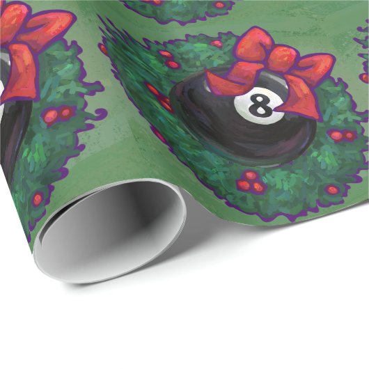 8 Ball Christmas Geschenkpapier (Rolleneckpunkt)