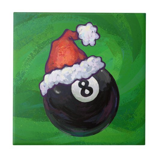 8 Ball Christmas Green Fliese (Vorderseite)