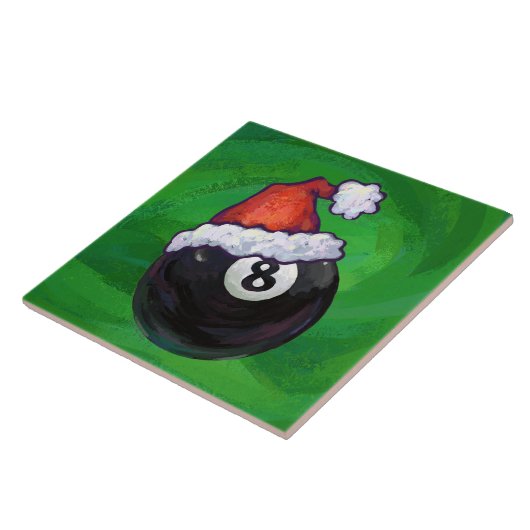 8 Ball Christmas Green Fliese (Seite)