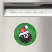 8 Ball Christmas Green Magnet (In Situ (Geschirrspüler))