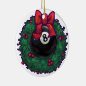 8 Ball Christmas Keramik Ornament (Rechts)