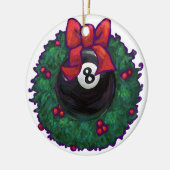 8 Ball Christmas Keramik Ornament (Links)