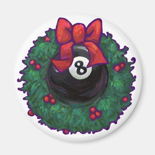 8 Ball Christmas Magnet (Vorne)