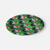 8 Ball Christmas Pappteller (Schrägansicht)