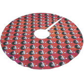 8 Ball Christmas Polyester Weihnachtsbaumdecke (Schrägansicht)