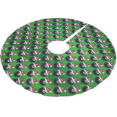 8 Ball Christmas Polyester Weihnachtsbaumdecke (Schrägansicht)