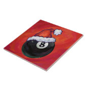 8 Ball Christmas Red Hat Fliese (Seite)