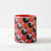 8 Ball Christmas Red Hat Tasse (Zentrum)