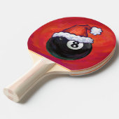 8 Ball Christmas Red Hat Tischtennis Schläger (Vorderseite)