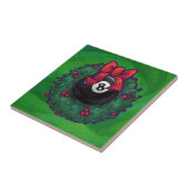 8 Ball Christmas Wreath Green Fliese (Seite)