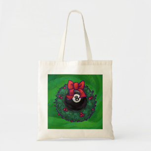 8 Ball Christmas Wreath Green Tragetasche