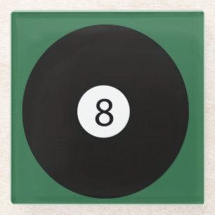 8 Ball Glasuntersetzer