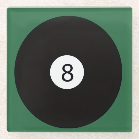 8 Ball Glasuntersetzer (Vorderseite)
