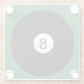 8 Ball Glasuntersetzer (Rückseite)