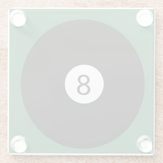 8 Ball Glasuntersetzer (Rückseite)