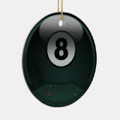 8-Ball Keramikornament (Rechts)
