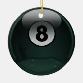 8-Ball Keramikornament (Vorne)