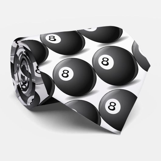 8 Ball Krawatte (Gerollt)