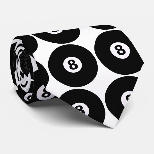 8-Ball-Krawatte Krawatte (Gerollt)