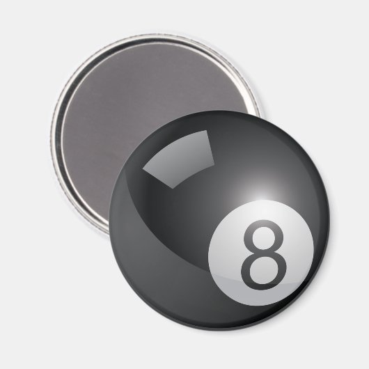 8 Ball Magnet (Vorderseite/Rückseite)