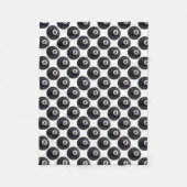 8 Ball-Muster Fleecedecke (Vorderseite)