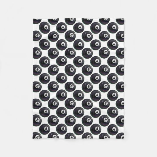 8 Ball-Muster Fleecedecke (Vorderseite)