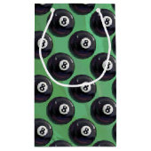 8 Ball-Muster Kleine Geschenktüte (Rückseite)