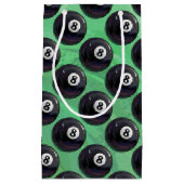 8 Ball-Muster Kleine Geschenktüte (Vorderseite)