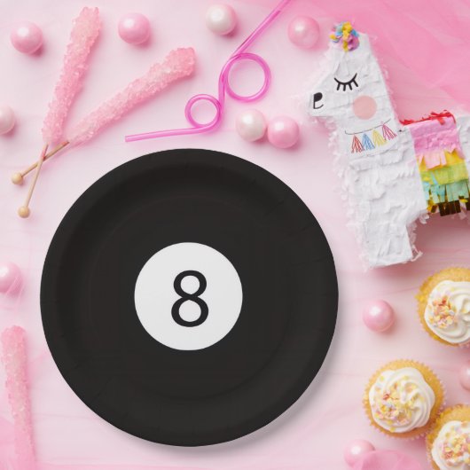 8 Ball Pappteller (Party)