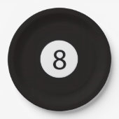 8 Ball Pappteller (Vorderseite)
