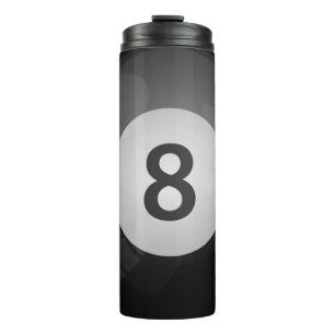 8 Ball Pool Ball Thermosbecher