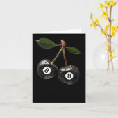 8 Ball Pool Billard Player Cherries Karte (Gelbe Blume)