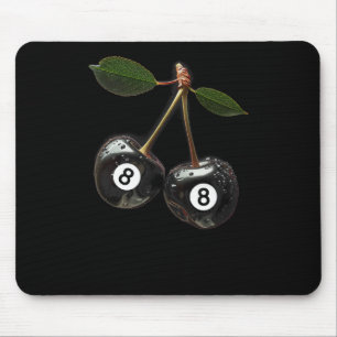 8 Ball Pool Billard Player Cherries Mousepad